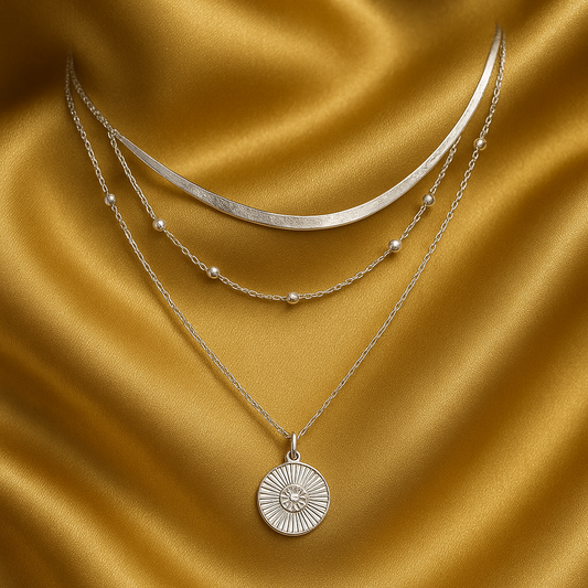 Layered Silver Luxe Necklace