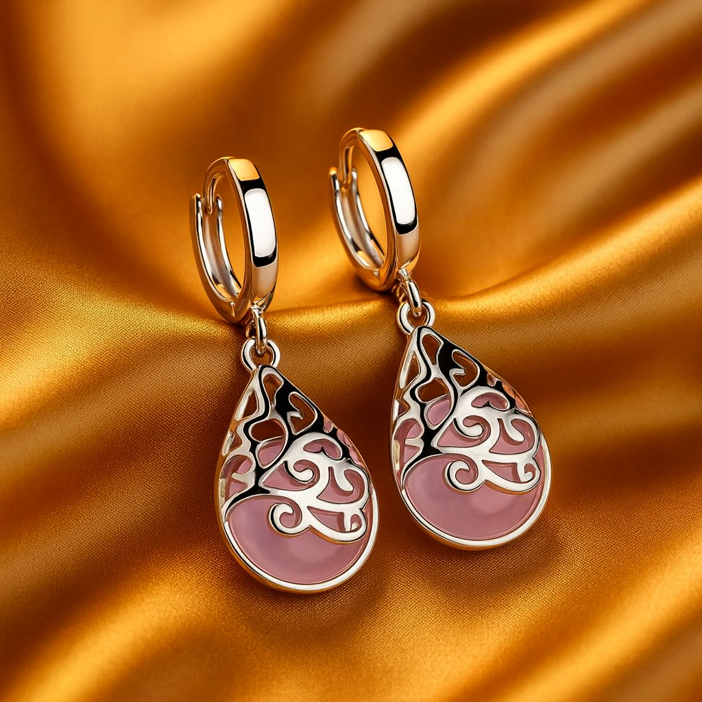 Elegant Silver Tree of Life Earrings
