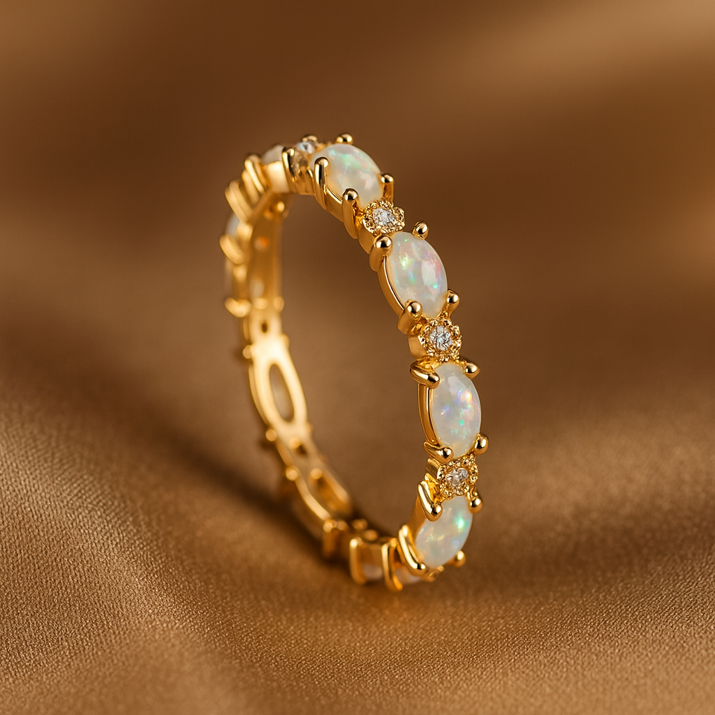 Eternal Opal Vintage Gold Ring