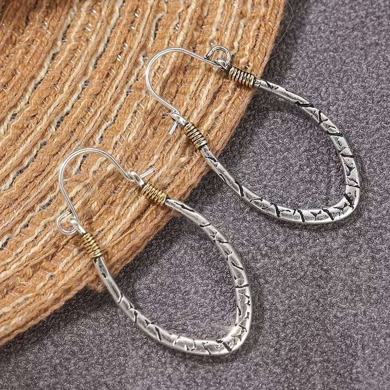 Timeless Contour Artisan Drop Earrings