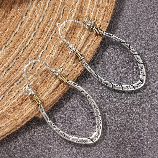 Timeless Contour Artisan Drop Earrings