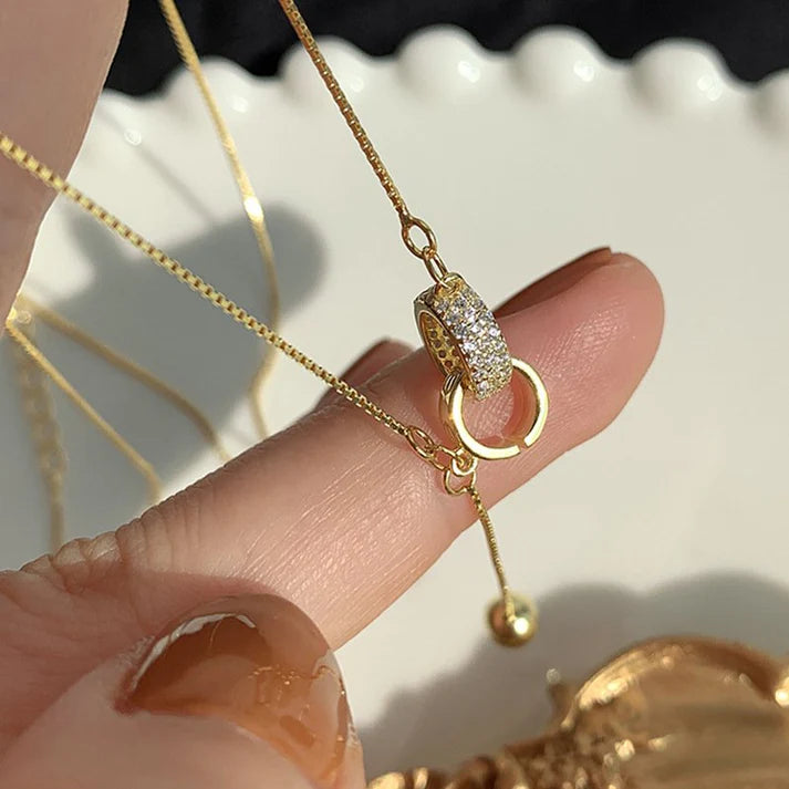 Double ring necklace