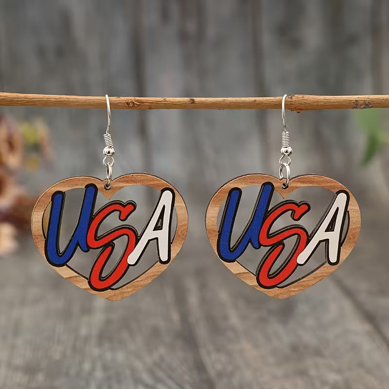 Unity of Grace Monogram Heart Drop Earrings