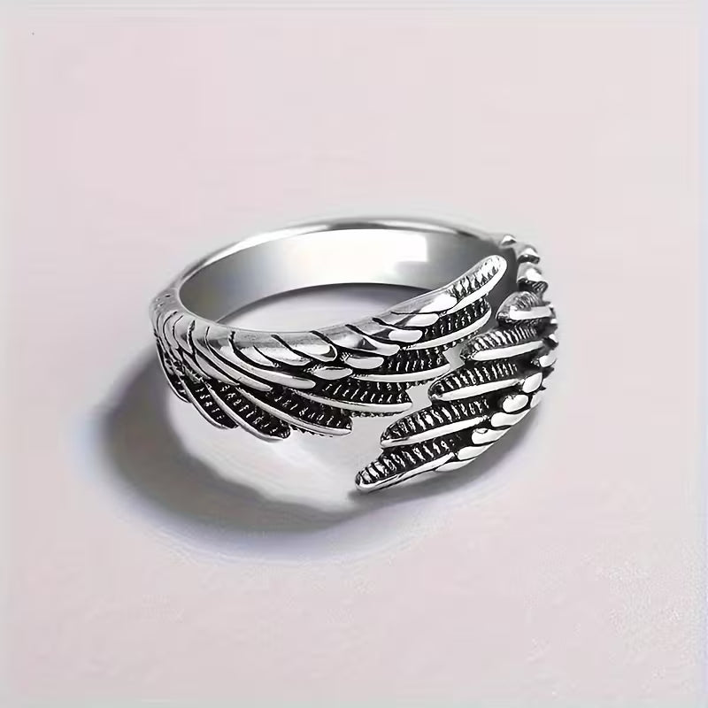 Celestial Feather Embrace Ring