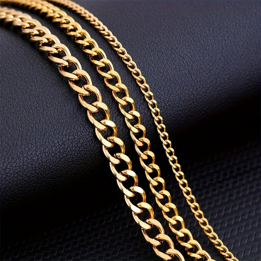 Minimalist Men's Cuban Chain Necklace