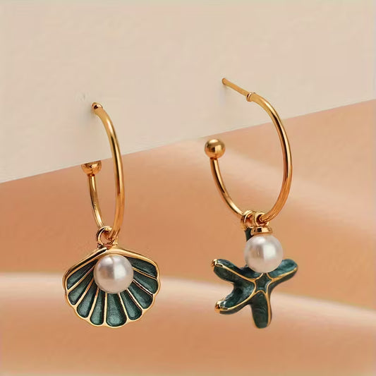 Coastal Pearl Whispers Drop Earrings