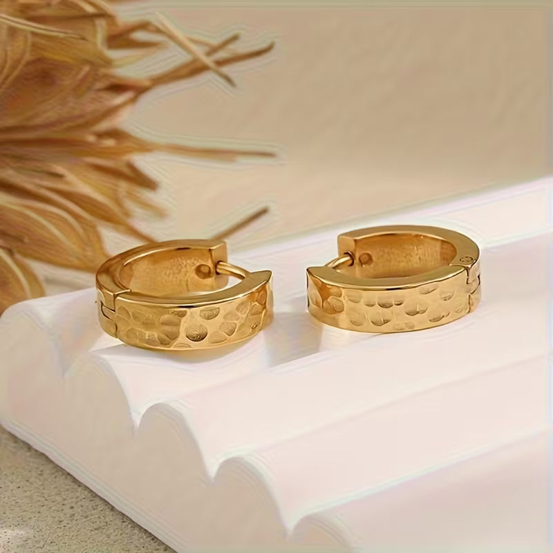 Timeless Relief Elegance Hoop Earrings