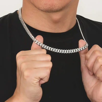 Gold Plated Stainless Steel Cuban Chain Necklace