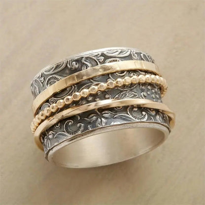 Luxe Two-Tone Vintage Ring