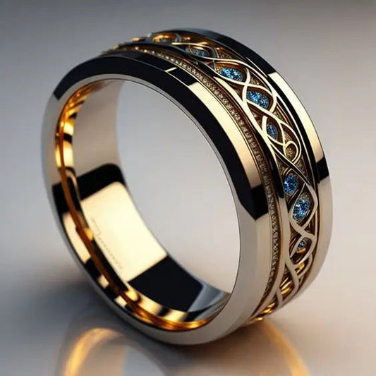 Offer: golden infinity ring vintage