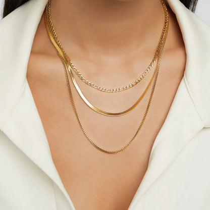 Vienna Layered Chain Necklace